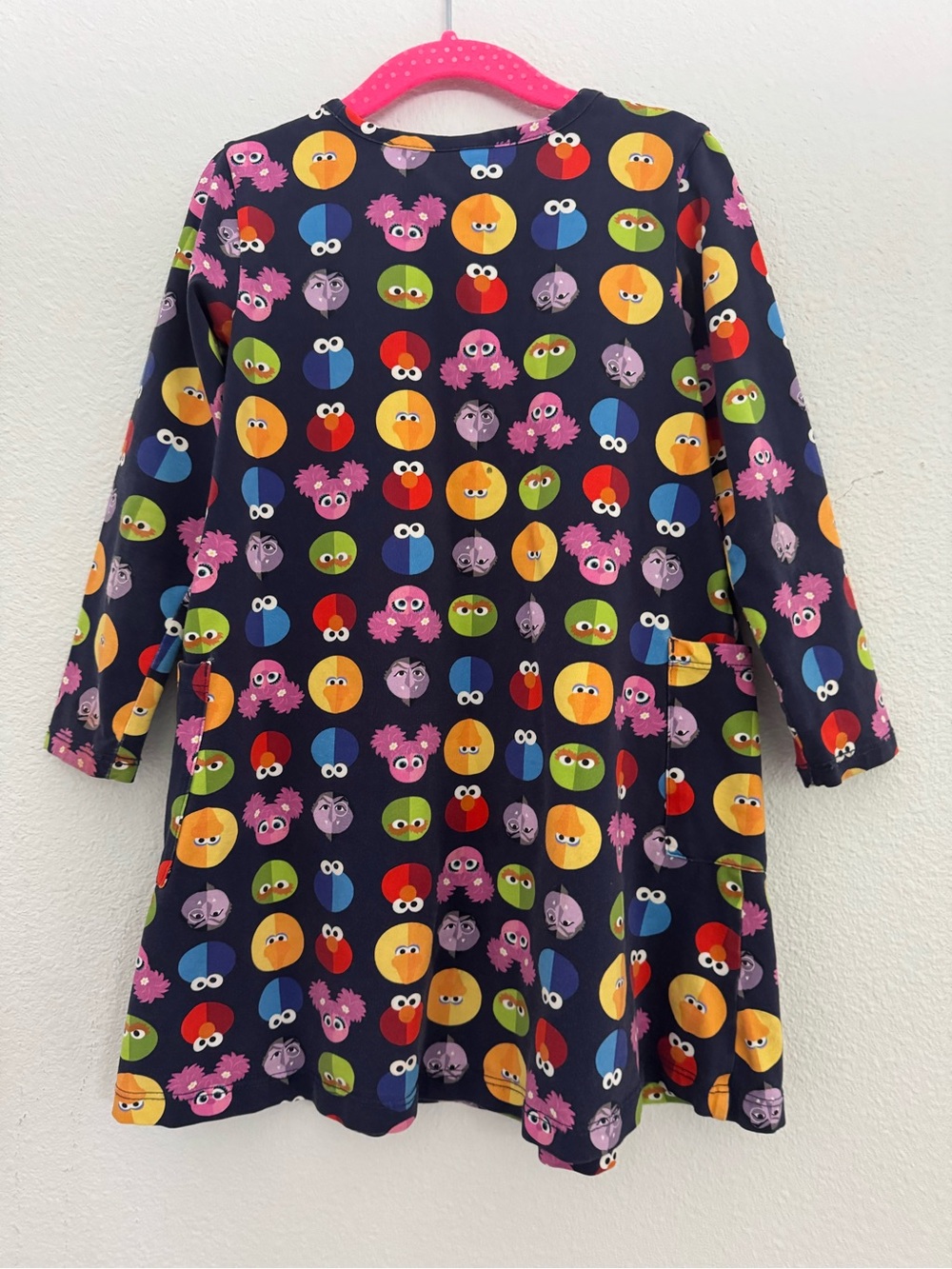 Hanna Andersson Sesame Street Collab Faces Dot Dress size 4 - Picture 2 of 4